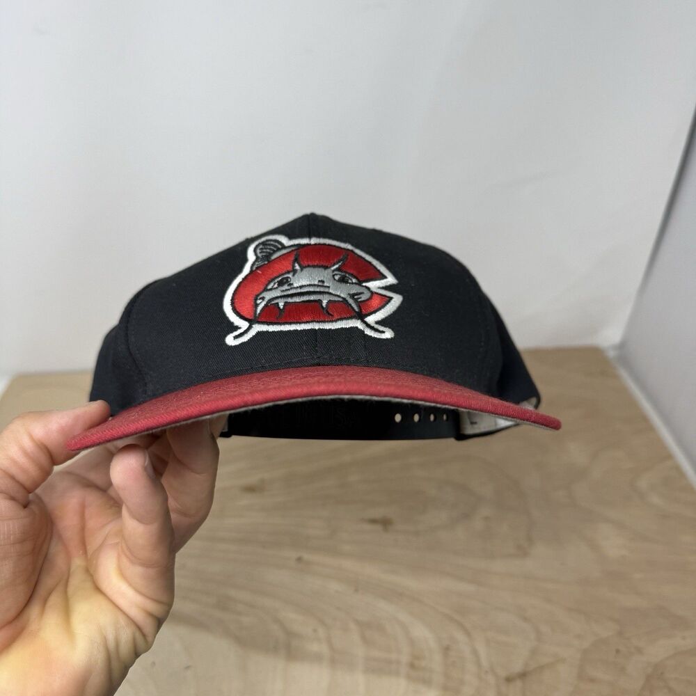 Vintage Carolina Mudcats Cap Hat By Twins MiLB Baseball Snapback Made In USA